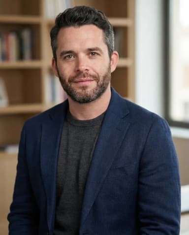 AI Author Headshot of a 40 man by ExecHeadshots