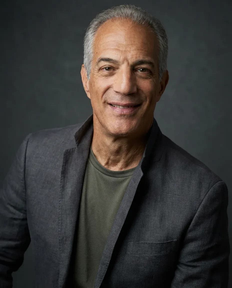 AI Comedian Headshot of a 60 man by ExecHeadshots