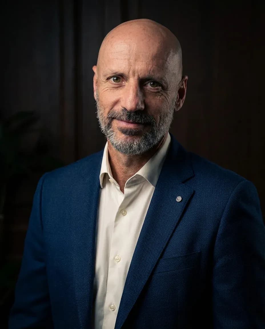 AI Corporate Headshot of a 55 man by ExecHeadshots