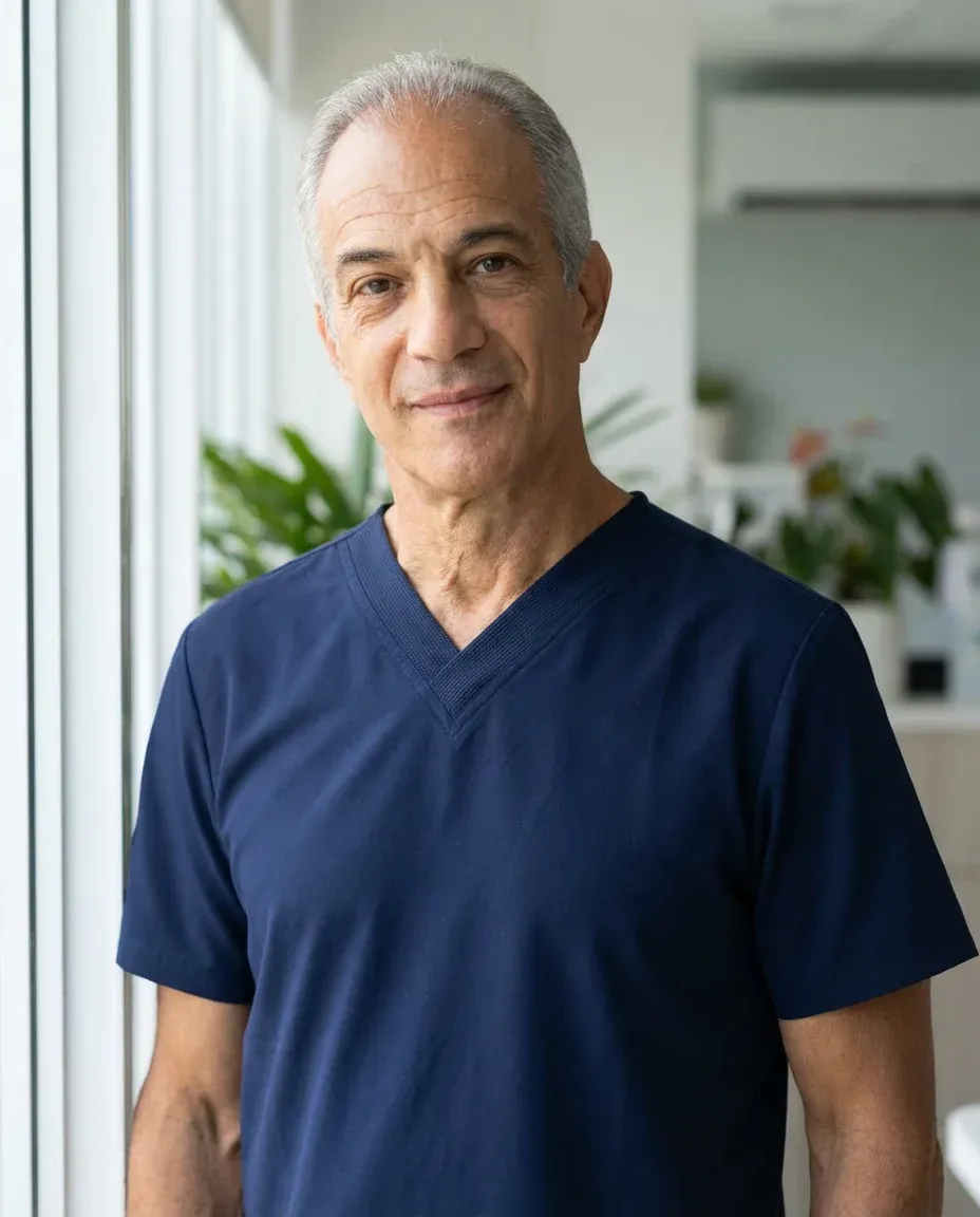 AI Doctor Headshot of a 60 man by ExecHeadshots