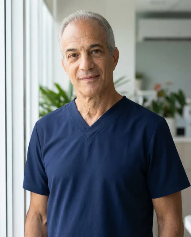 AI Doctor Headshot of a 60 man by ExecHeadshots