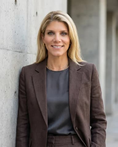 AI Financial Advisor Headshot of a 45 woman by ExecHeadshots