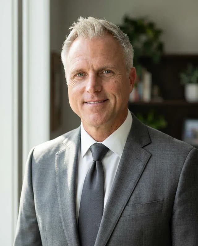 AI Financial Advisor Headshot of a 55 man by ExecHeadshots
