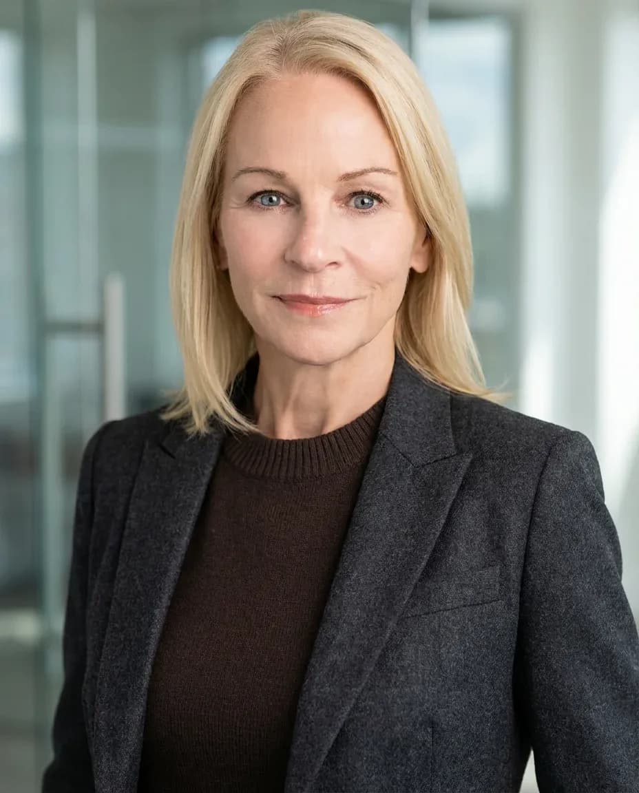 AI Insurance Agent Headshot of a 60 woman by ExecHeadshots