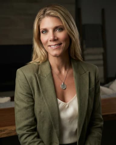 AI Interior Designer Headshot of a 45 woman by ExecHeadshots