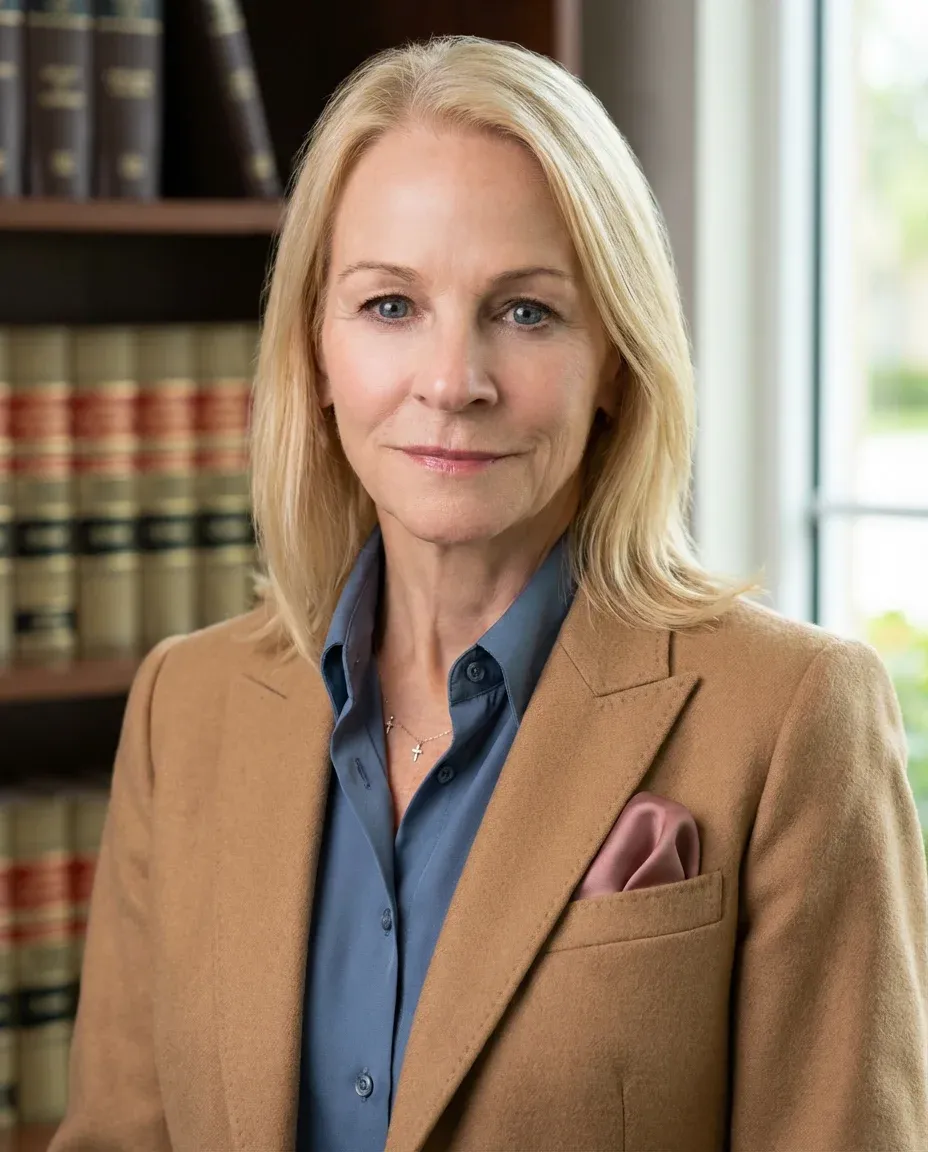 AI Lawyer Headshot of a 60 woman by ExecHeadshots