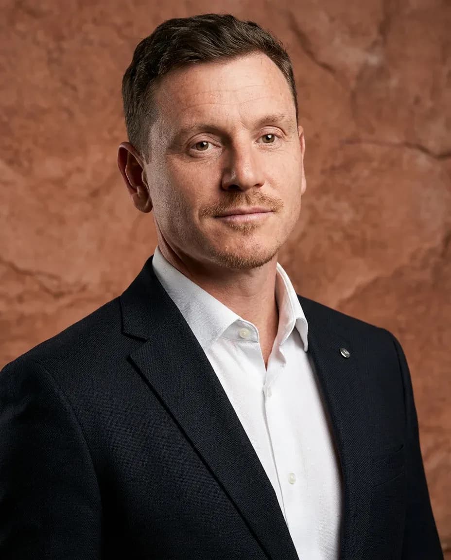 AI Politician Headshot of a 45 man by ExecHeadshots