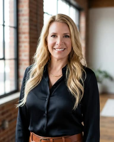 AI Wedding Planner Headshot of a 45 woman by ExecHeadshots