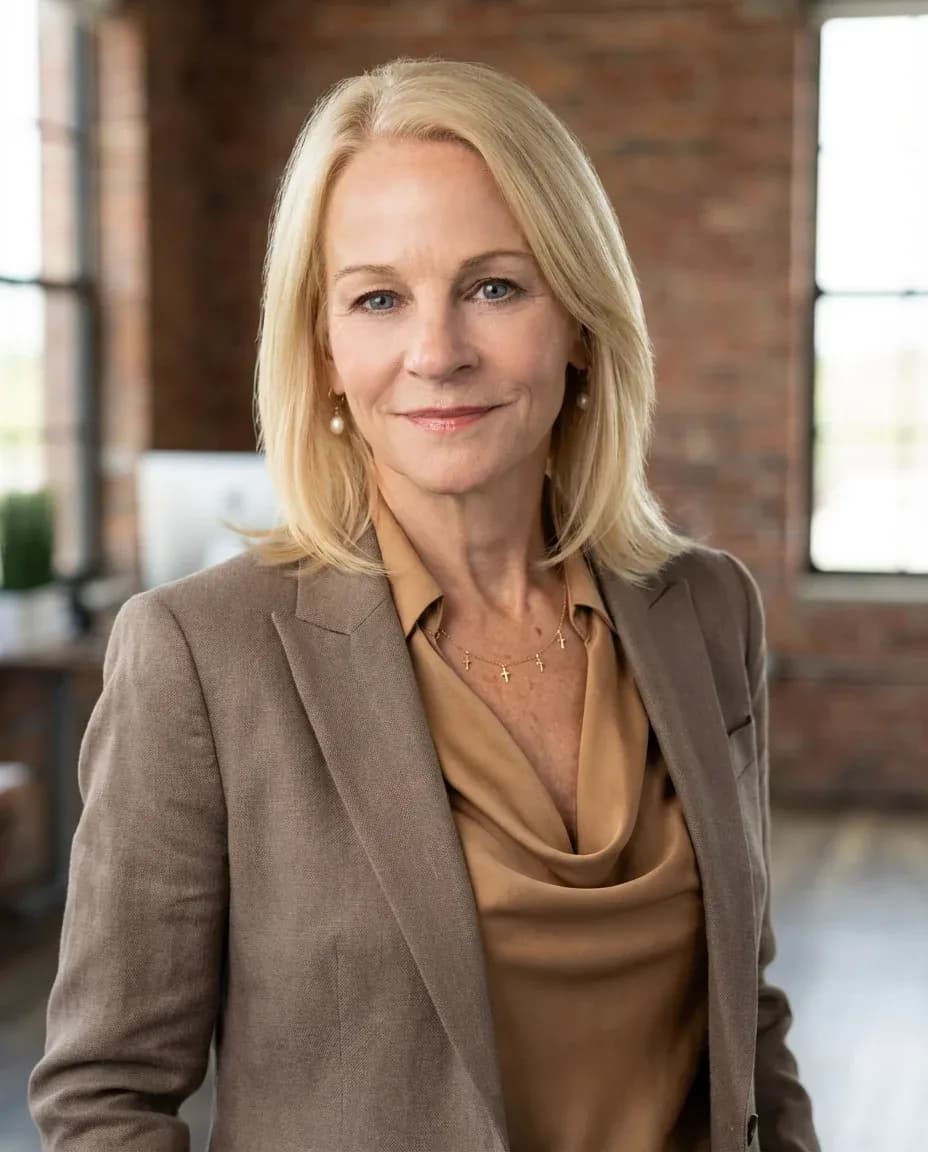 AI Wedding Planner Headshot of a 55 woman by ExecHeadshots