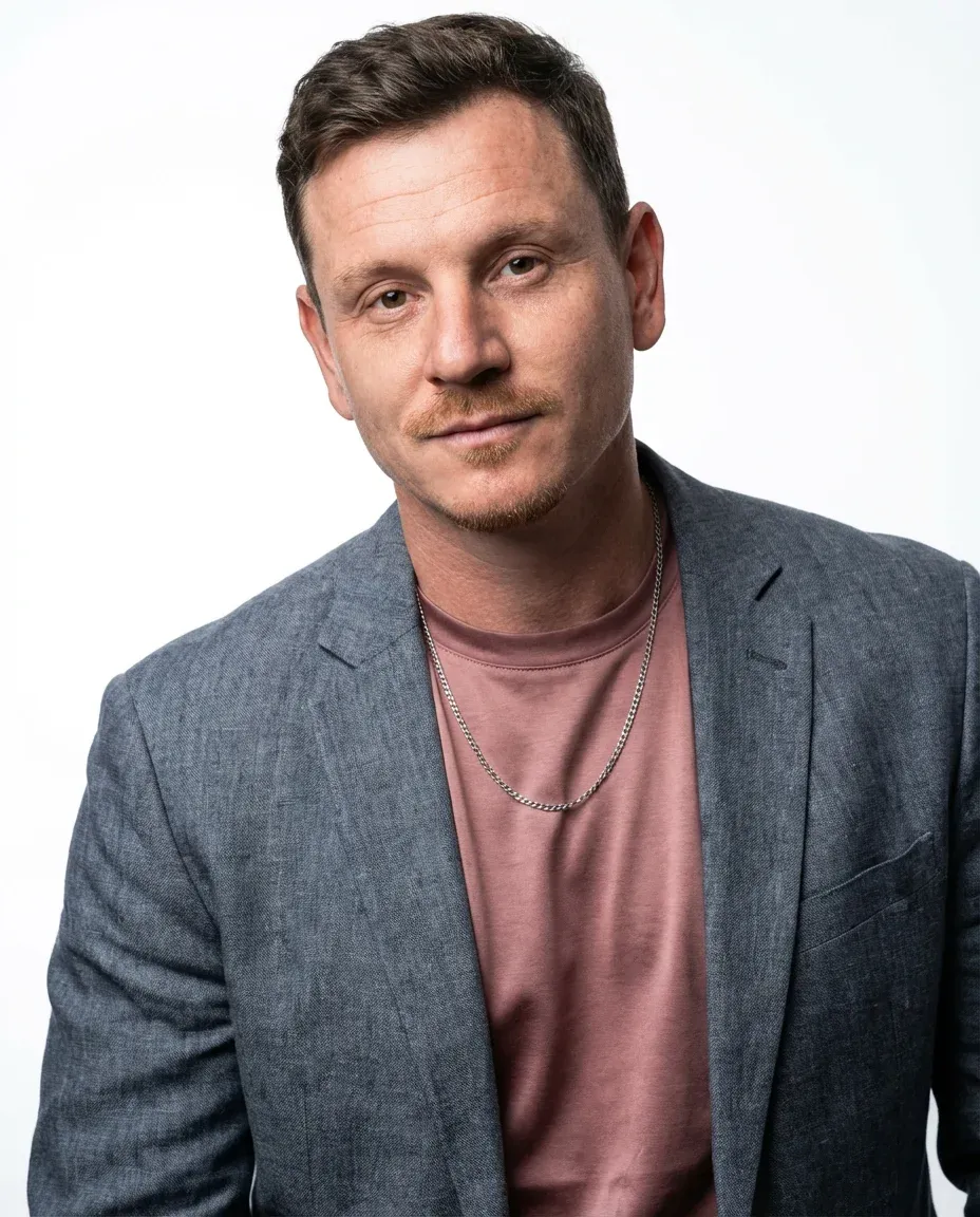 AI Actor Headshot of a 40 man by ExecHeadshots