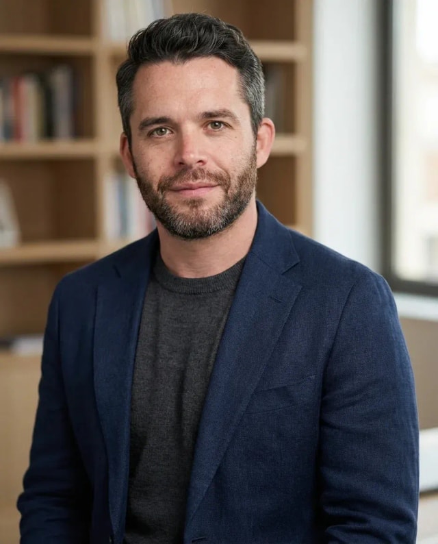 AI Author Headshot of a 40 man by ExecHeadshots