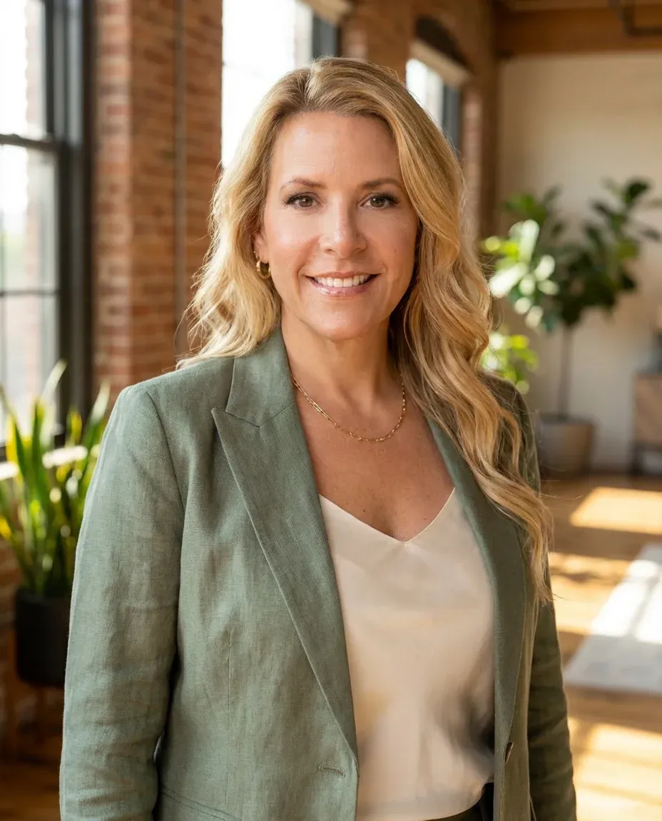 AI Coach Headshot of a 45 woman by ExecHeadshots