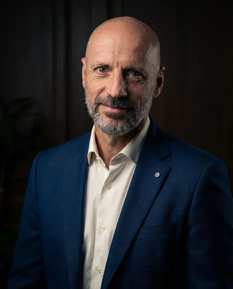 AI Corporate Headshot of a 55 man by ExecHeadshots