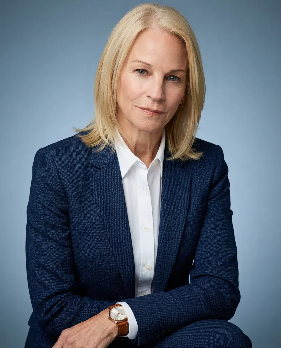 AI Corporate Headshot of a 60 woman by ExecHeadshots