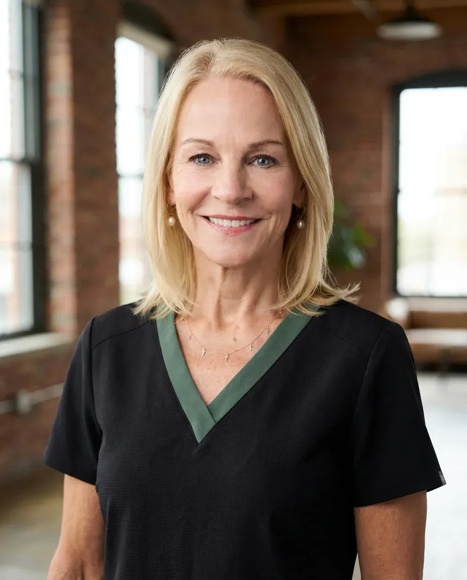 AI Doctor Headshot of a 60 woman by ExecHeadshots