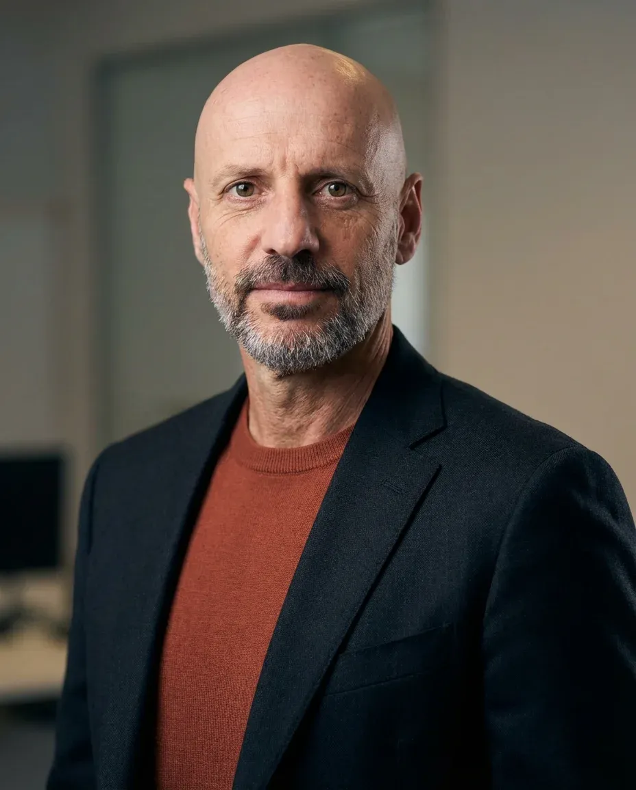 AI Engineer Headshot of a 55 man by ExecHeadshots