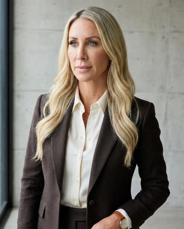 AI Financial Advisor Headshot of a 45 woman by ExecHeadshots