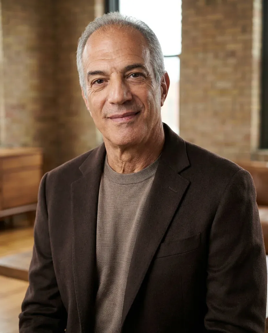 AI Financial Advisor Headshot of a 65 man by ExecHeadshots