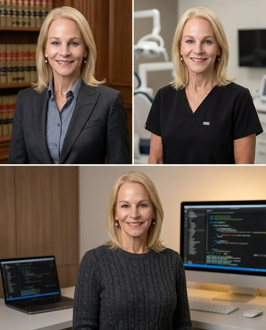 AI Fiverr Headshot of a 55 woman by ExecHeadshots