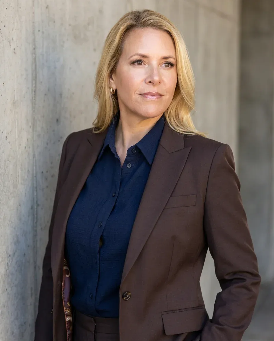 AI Linkedin Headshot of a 45 woman by ExecHeadshots