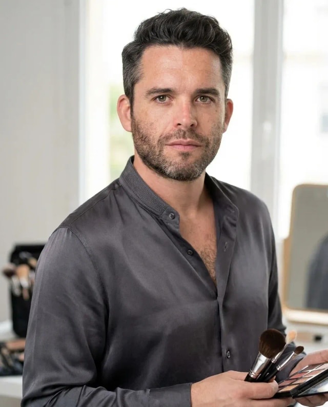 AI Makeup Artist Headshot of a 40 man by ExecHeadshots