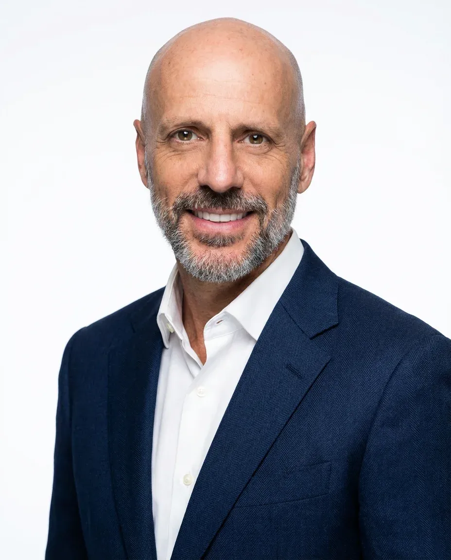 AI Speaker Headshot of a 55 man by ExecHeadshots