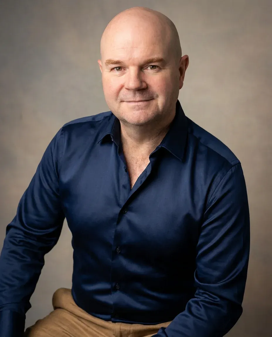 AI Stylist Headshot of a 50 man by ExecHeadshots