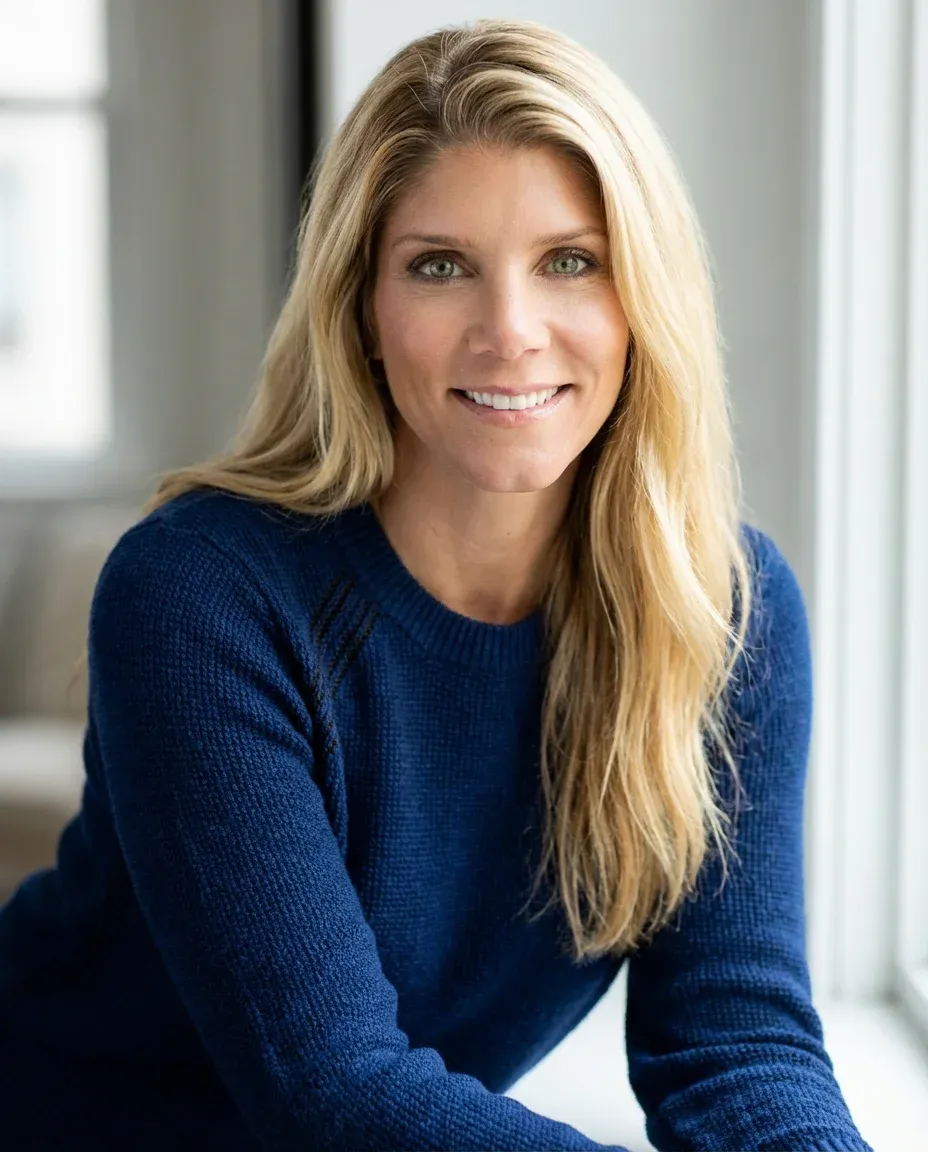 AI Voice Actor Headshot of a 45 woman by ExecHeadshots