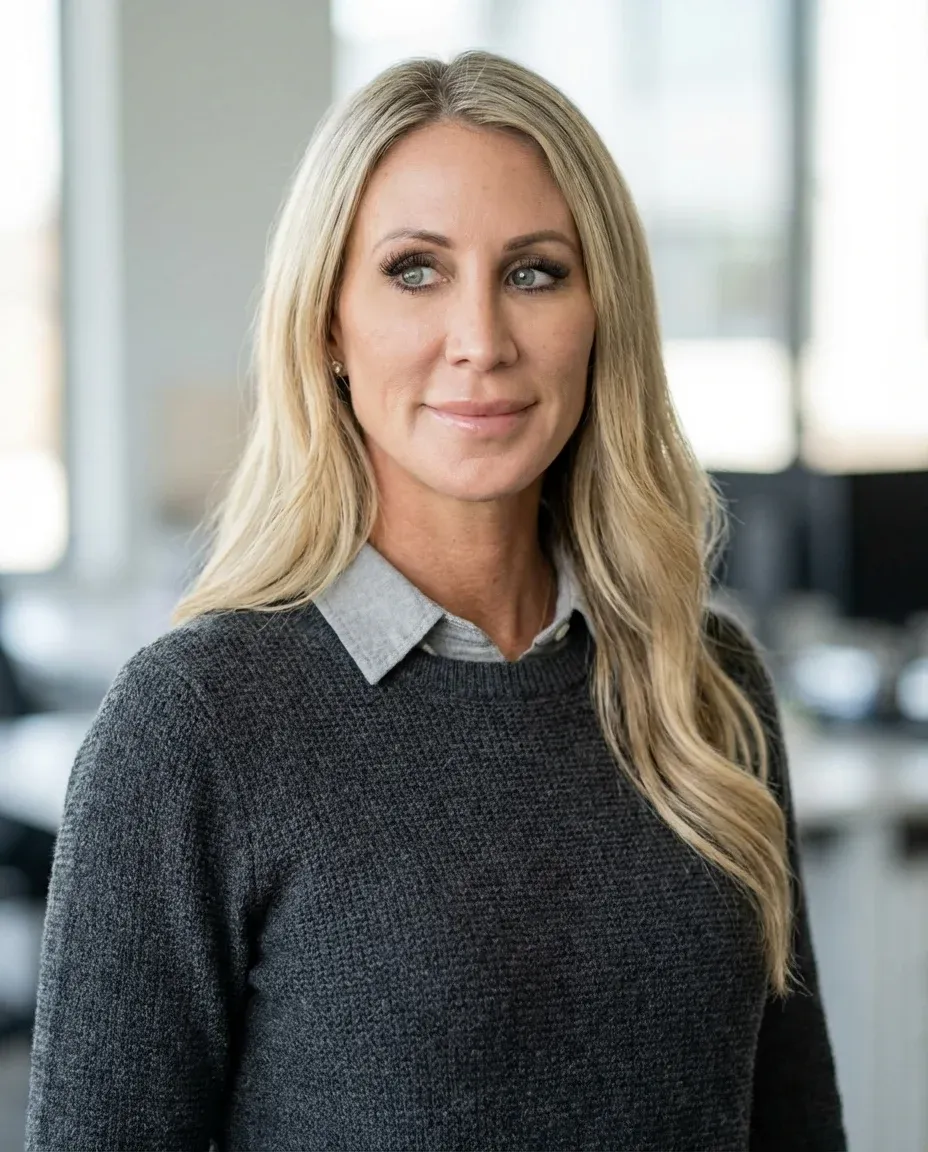 AI Web Developer Headshot of a 40 woman by ExecHeadshots