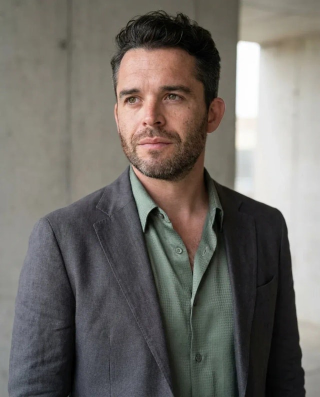 AI Wedding Planner Headshot of a 40 man by ExecHeadshots