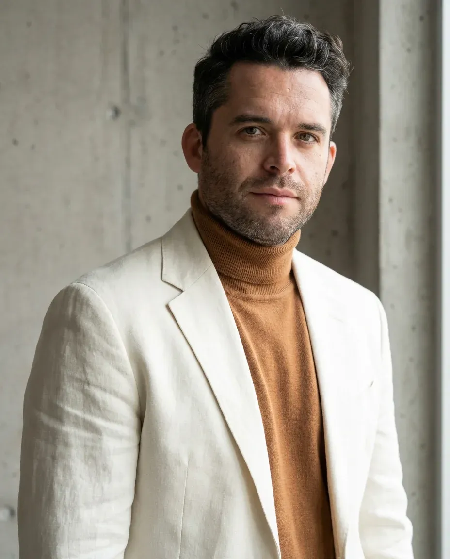 AI Writer Headshot of a 40 man by ExecHeadshots