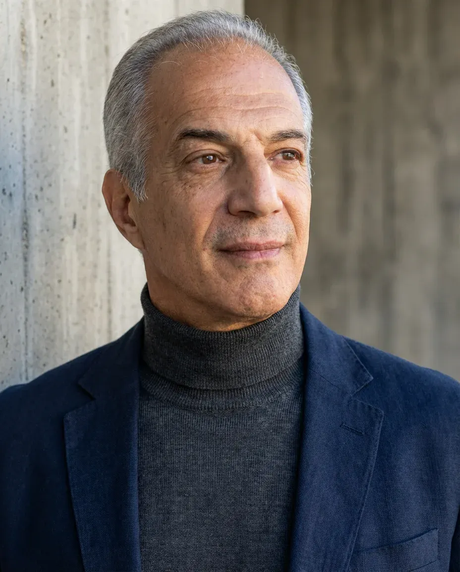 AI Writer Headshot of a 60 man by ExecHeadshots