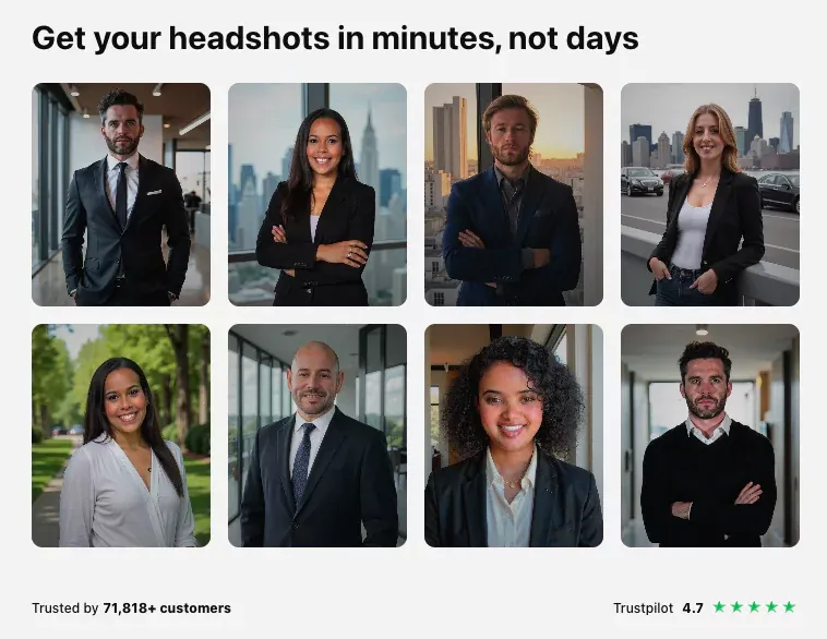 Headshots for Team