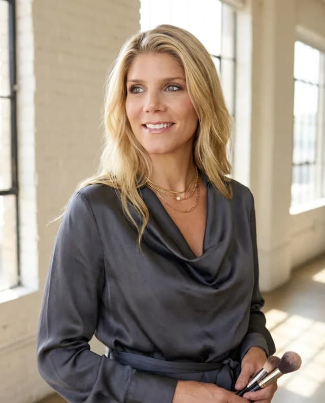 AI Makeup Artist Headshot of a 45 woman by ExecHeadshots