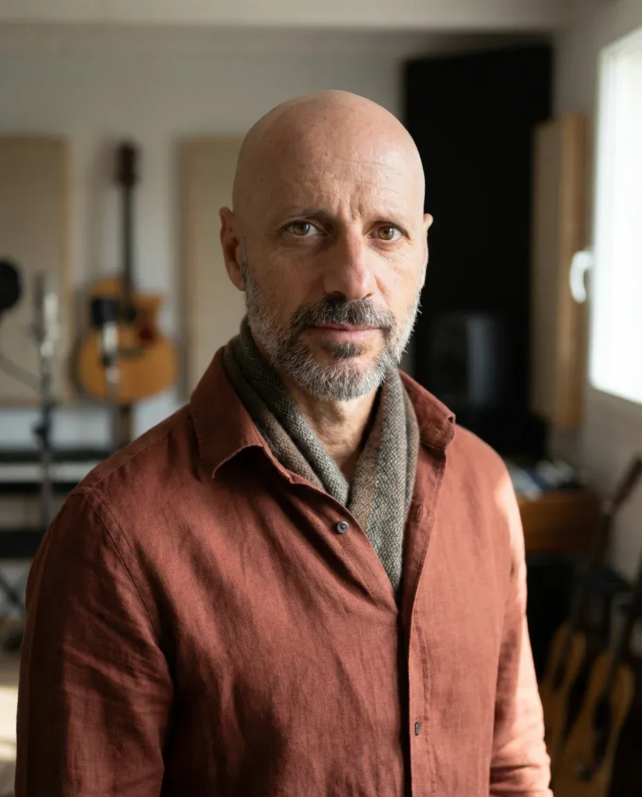 AI Musician Headshot of a 55 man by ExecHeadshots