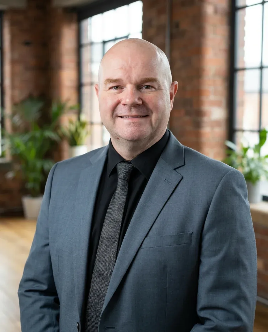 AI Speaker Headshot of a 50 man by ExecHeadshots