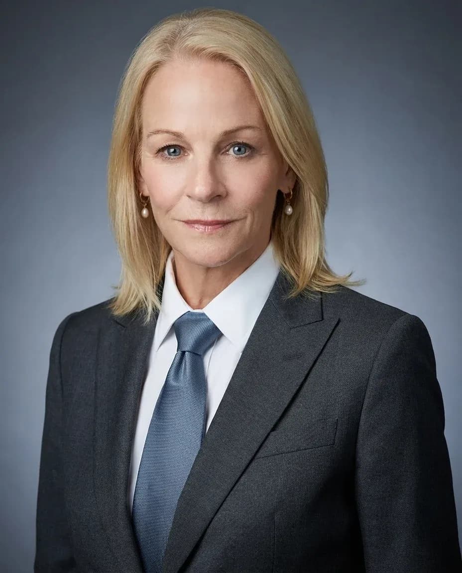 AI Speaker Headshot of a 60 woman by ExecHeadshots