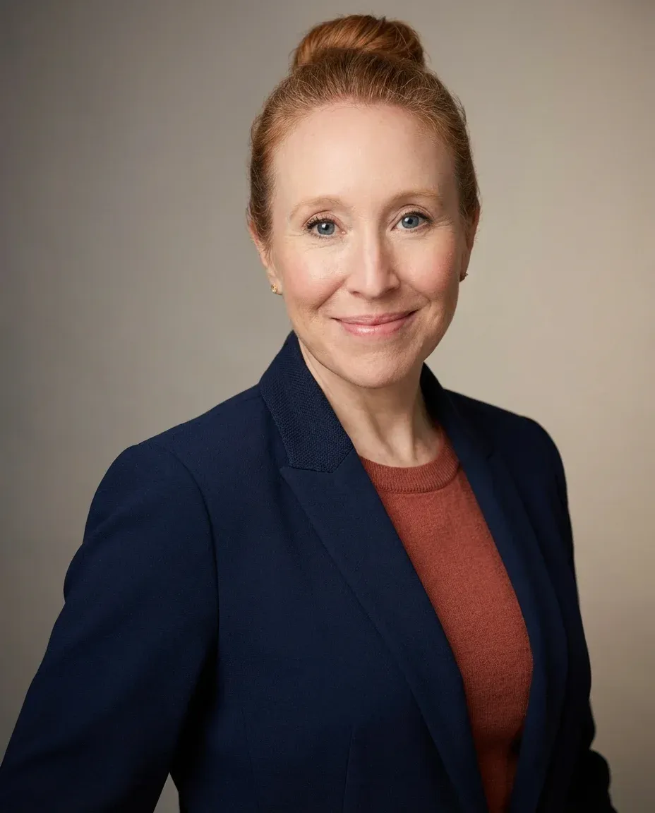 AI Therapist Headshot of a 45 woman by ExecHeadshots