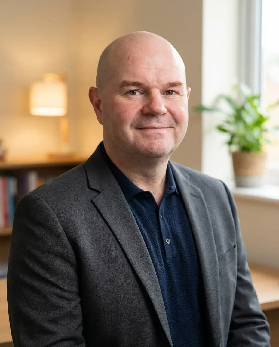 AI Trainer Headshot of a 50 man by ExecHeadshots