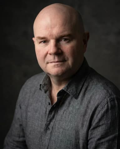 AI Voice Actor Headshot of a 50 man by ExecHeadshots