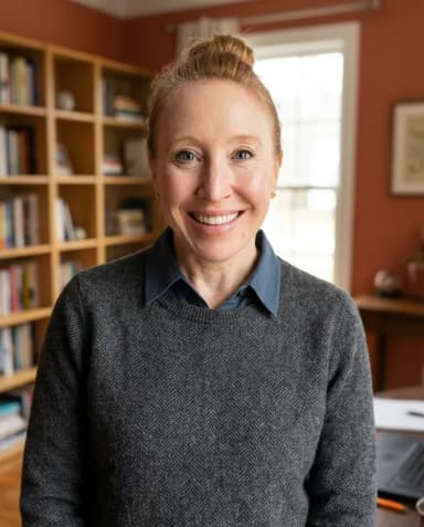 AI Writer Headshot of a 45 woman by ExecHeadshots